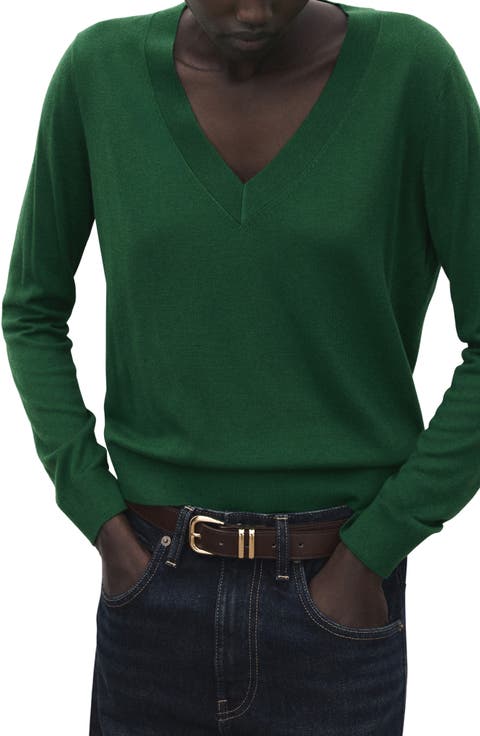 V-Neck Sweater (Regular & Plus)