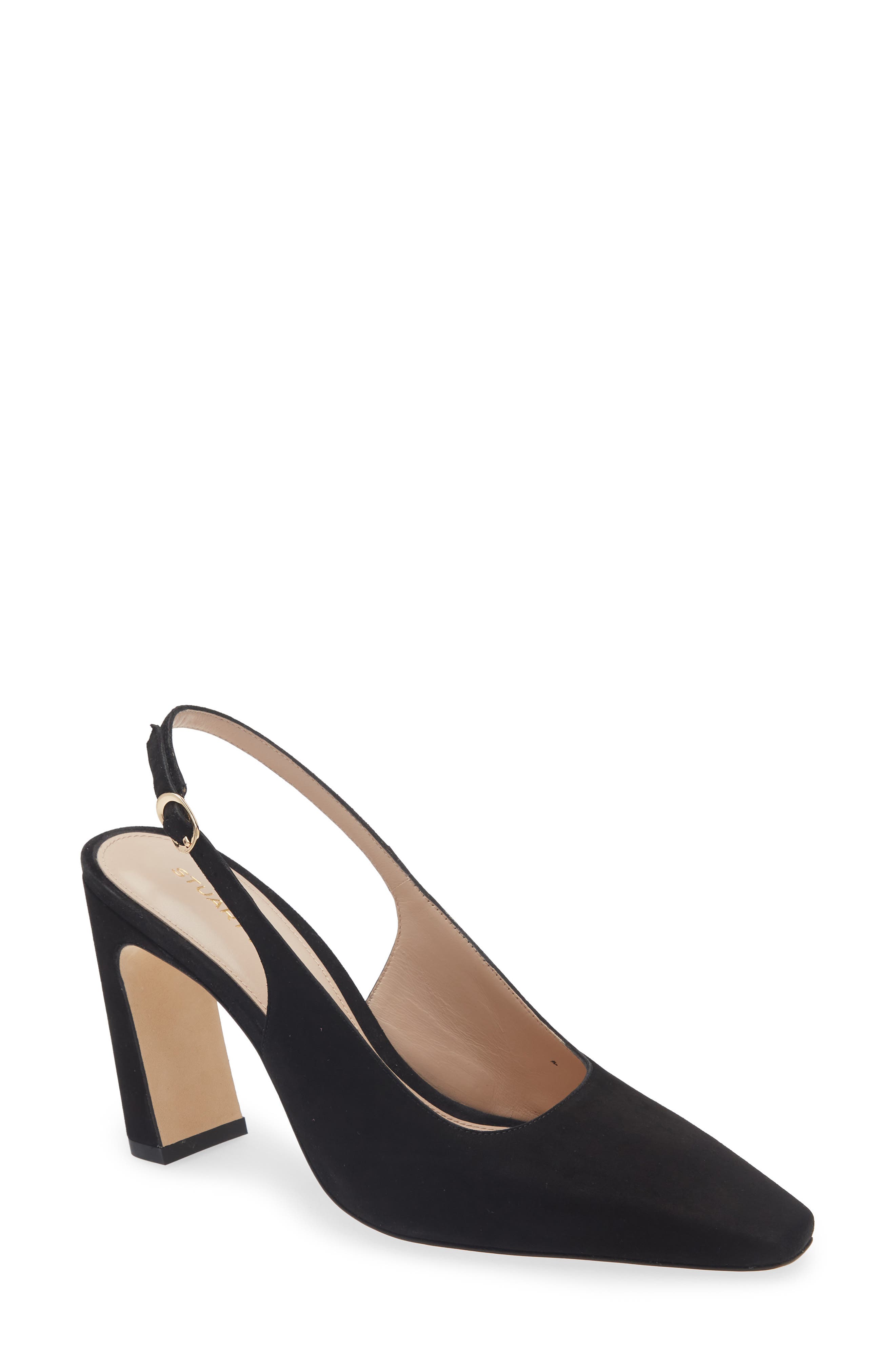 Stuart Weitzman Stassi Slingback Pump, Main, color, Black