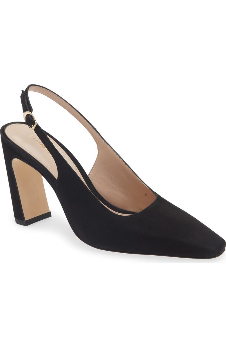 Stuart Weitzman Stassi Slingback Pump, Main, color, Black