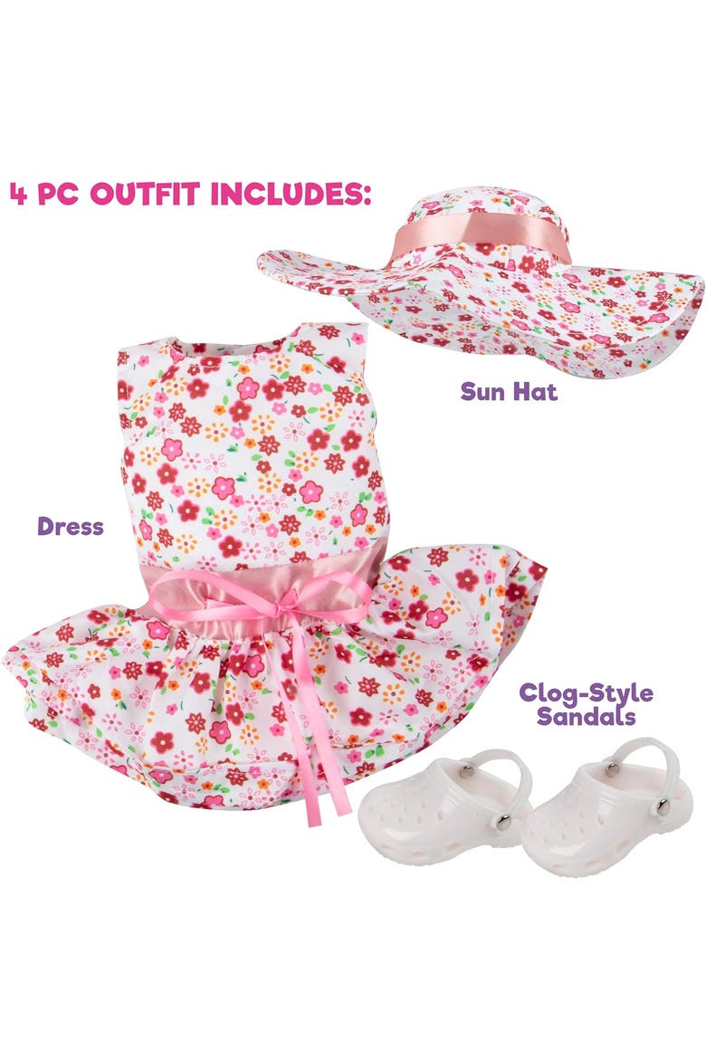 Summer Sundress Doll Outfit, Alternate, color, Red