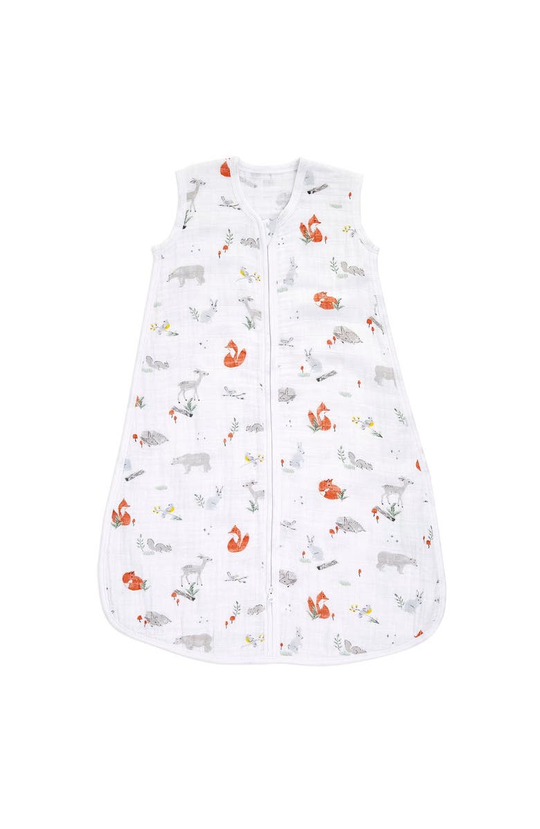 aden + anais Boutique Baby Sleeping Bag, 100% Cotton Muslin, Wearable Swaddle Blanket for Girls & Boys, Newborn Sleep Sack, Breathable & Lightweight - TOG Rating 1.0, Main, color, Naturally Forest