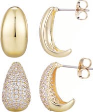 Adornia Set of 2 Drop Earrings