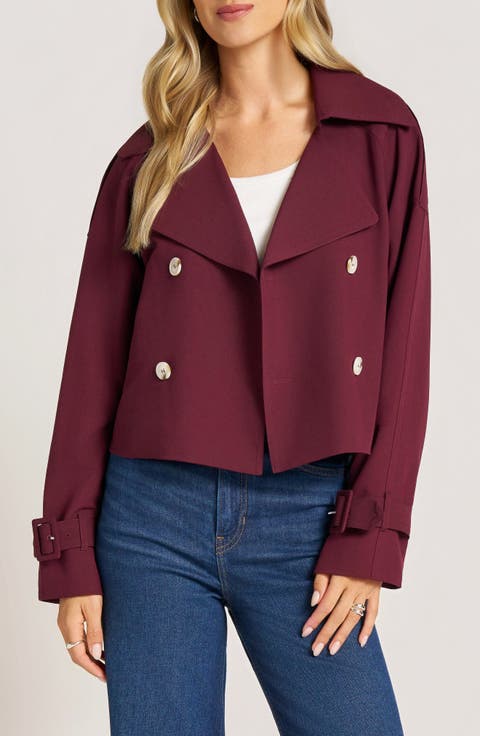 Grayson Crop Trench Coat