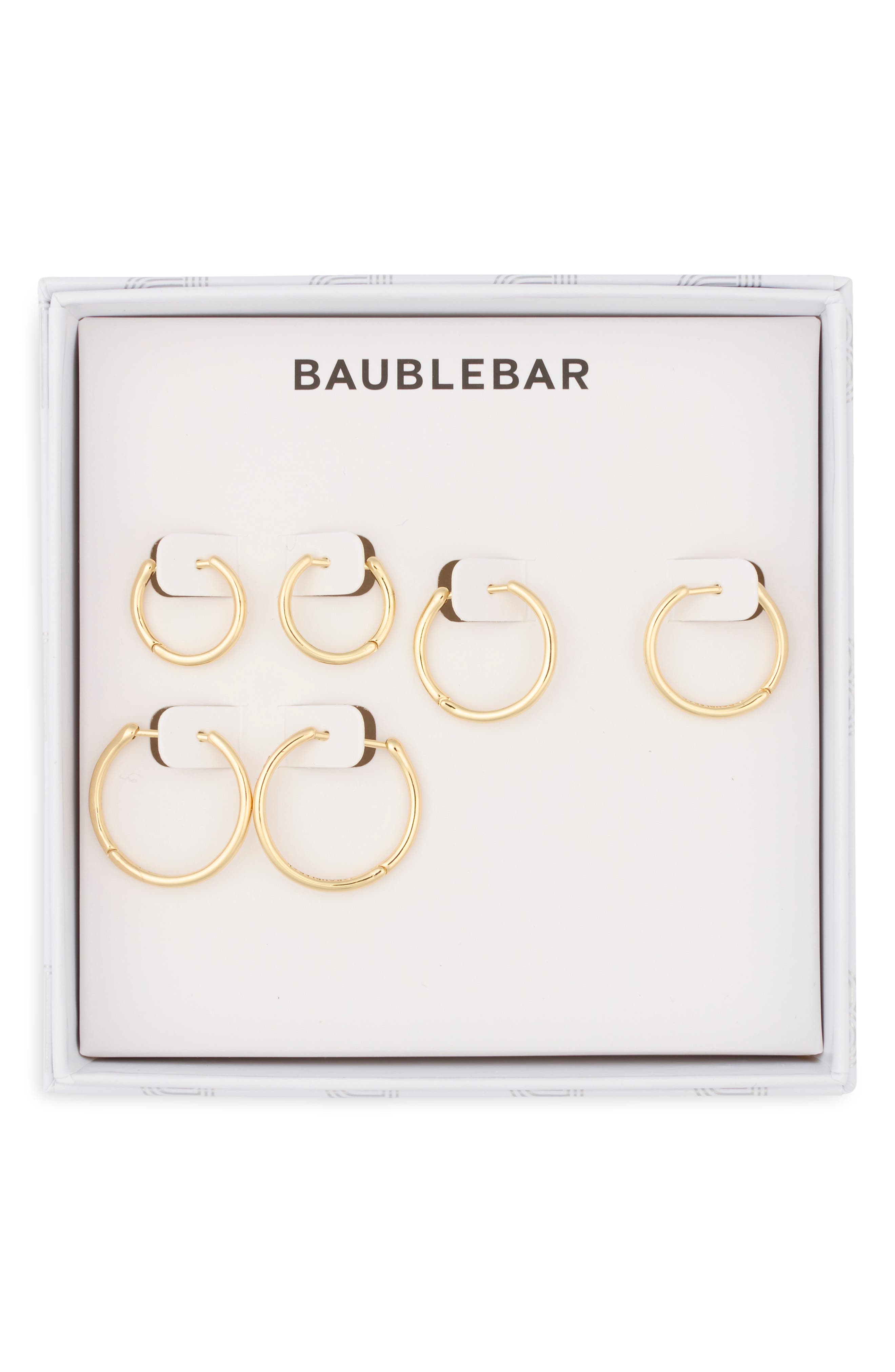 Set of 3 Hoop Earrings