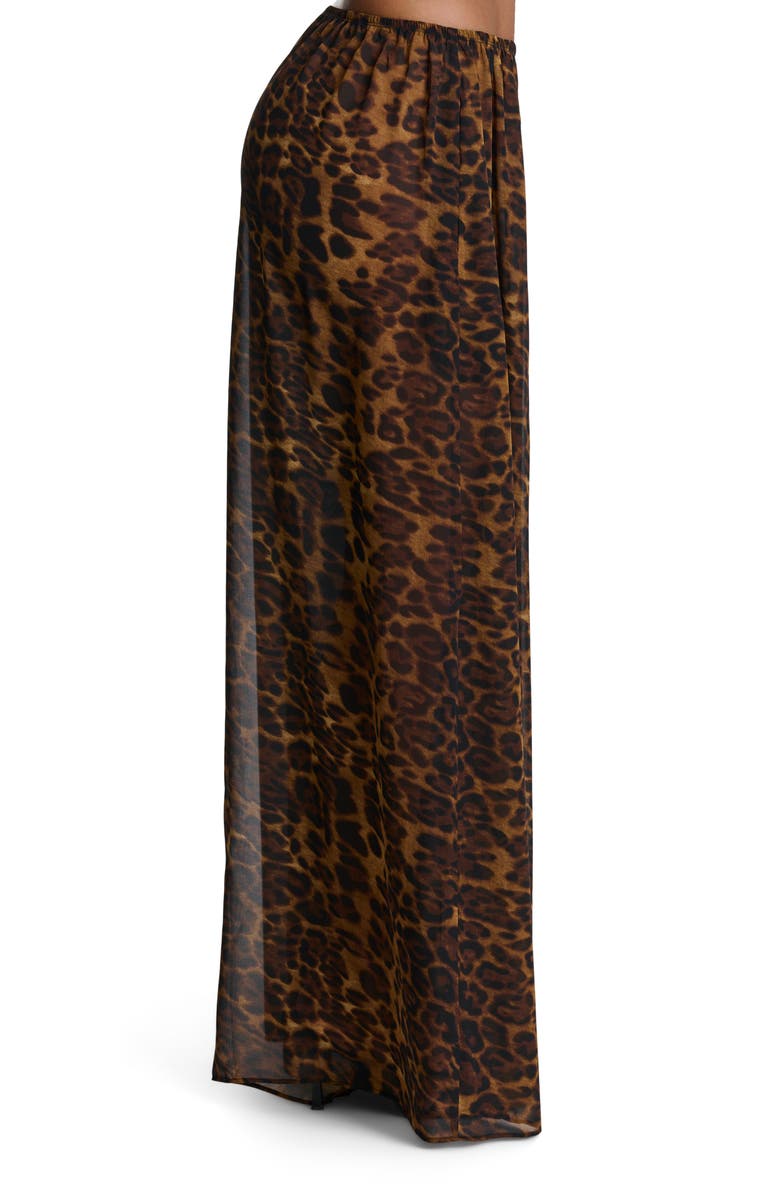 Naked Wardrobe Pleated Chiffon Wide Leg Pants, Alternate, color,