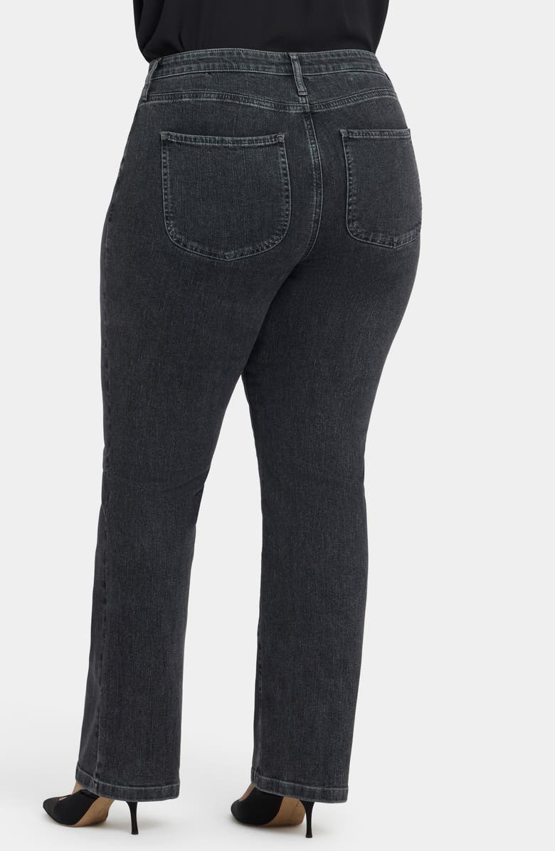 NYDJ Billie Seamed High Waist Mini Bootcut Jeans, Alternate, color, Slate Stone