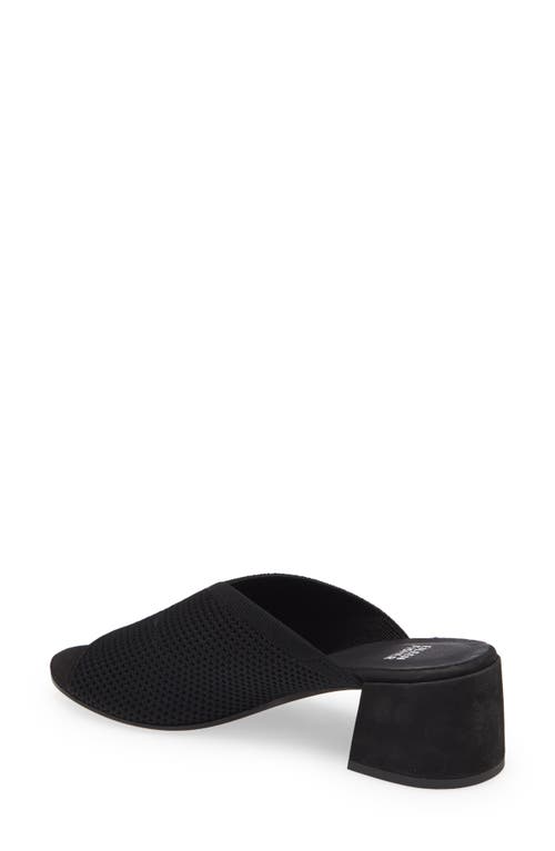 Eileen Fisher Fave Block Heel Slide Sandal In Black