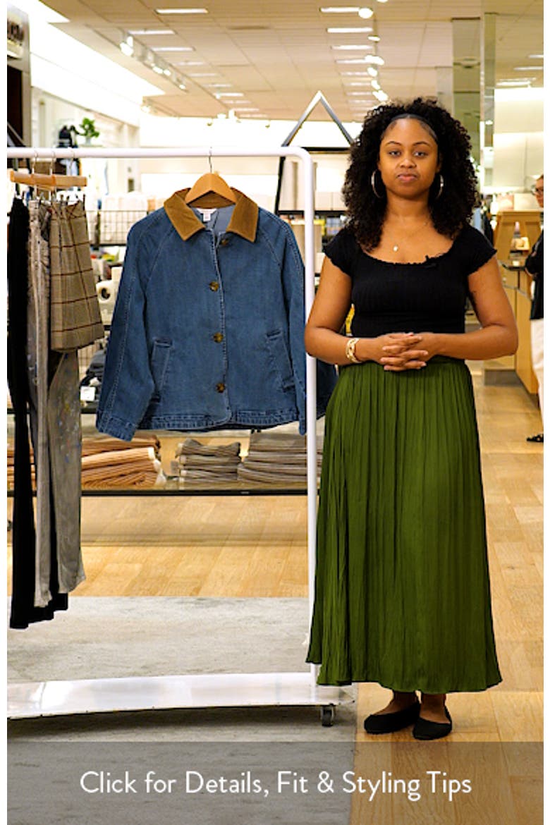 Swing Crop Denim Trench Coat video
