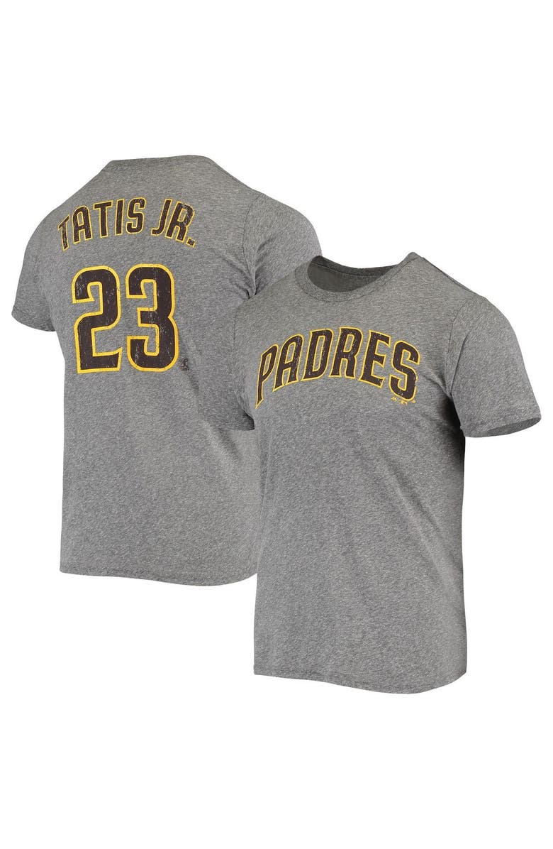 Majestic Threads Men's Majestic Threads Fernando Tatis Jr. Heathered Gray San Diego Padres Name & Number Tri-Blend T-Shirt, Alternate, color, Gray