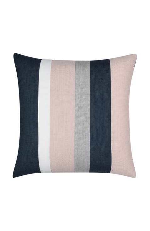 Rose Quartz Multi panelled Indoor & Outdoor Woven Accent Pillow