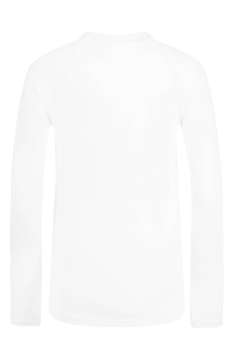 Roxy Kids' Whole Hearted Long Sleeve Rashguard, Alternate, color, Bright White