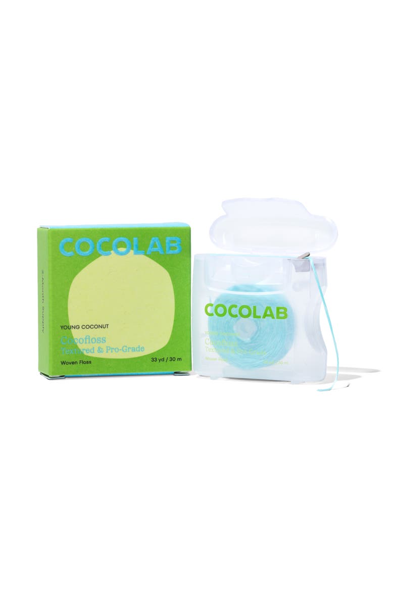 COCOLAB Cocofloss Refillable Coconut Mint Dental Floss, Main, color,
