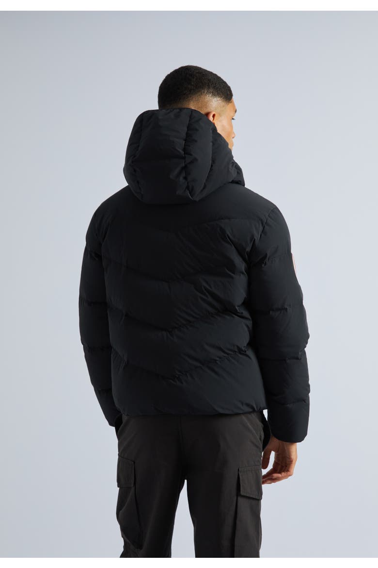 Hooded Thermal Puffer Jacket, Alternate, color, Black