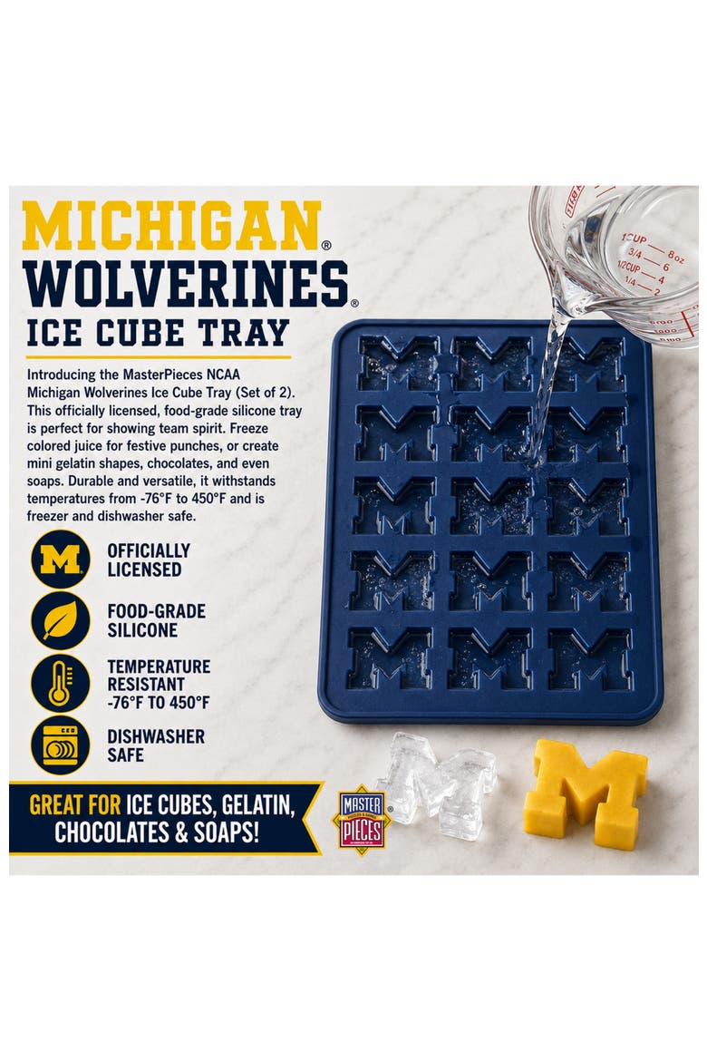 Michigan Wolverines Ice Cube Tray, Alternate, color, Multicolor