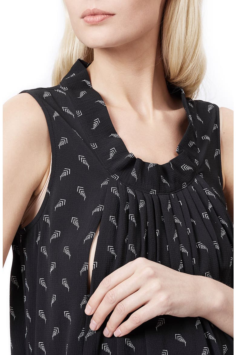 Aya Print Maternity/Nursing Shift Dress, Alternate, color, BLACK ARROWHEAD