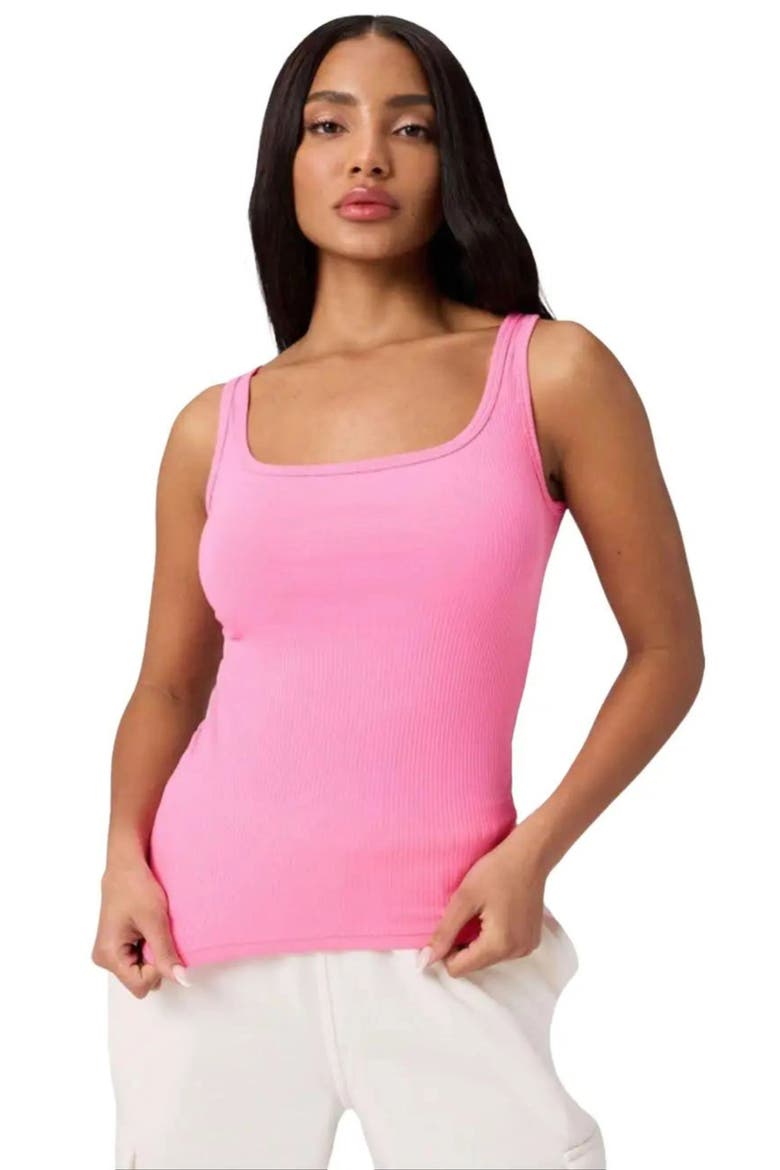 Modal Rib Tank, Main, color, Strawberry Milkshake