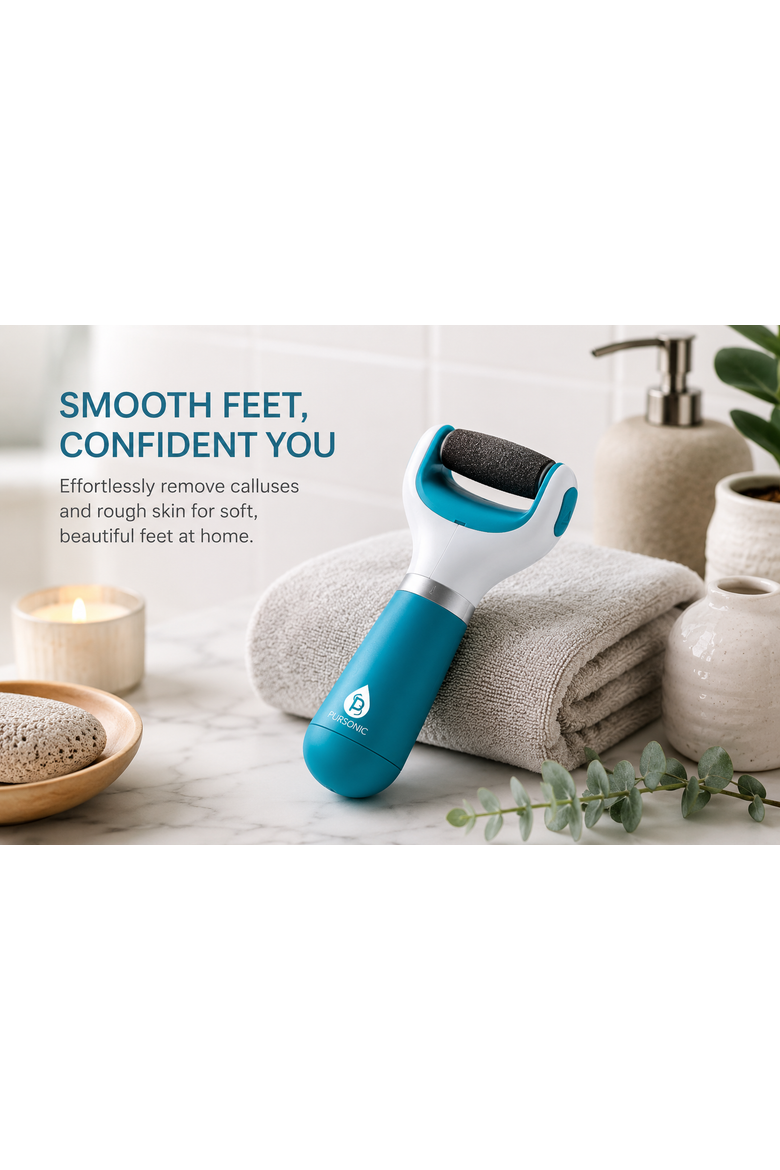 Battery Operated Waterproof Callus Remover, Alternate, color, White