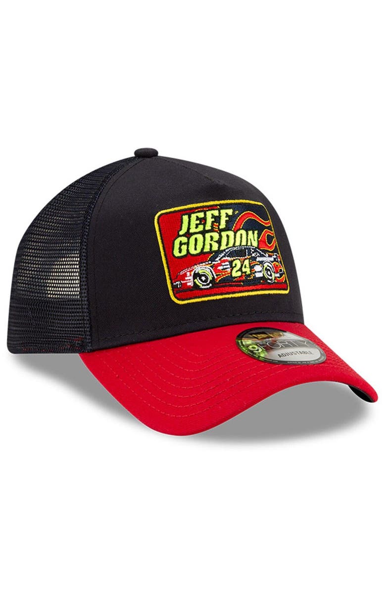 New Era Men's New Era Navy/Red Jeff Gordon Legends 9FORTY A-Frame Adjustable Trucker Hat, Alternate, color, 