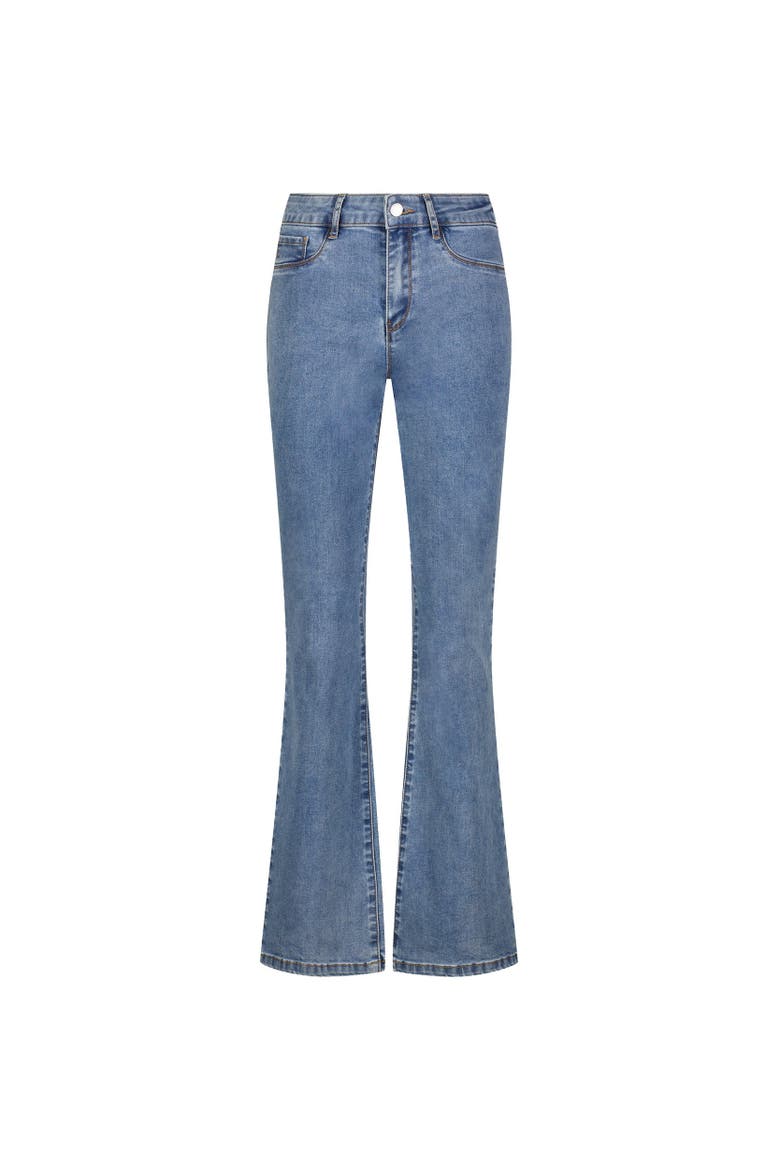 Aria Flare Jean, Alternate, color, Medium Blue
