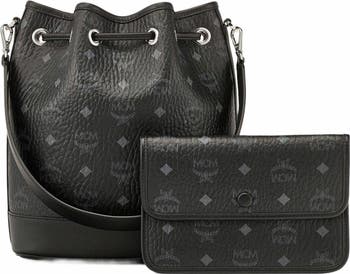 ★ MCM ★ DESSAU DRAWSTRING MN ショルダーバッグ MCM Dessau Drawstring Mini Visetos Monogram Canvas Crossbody