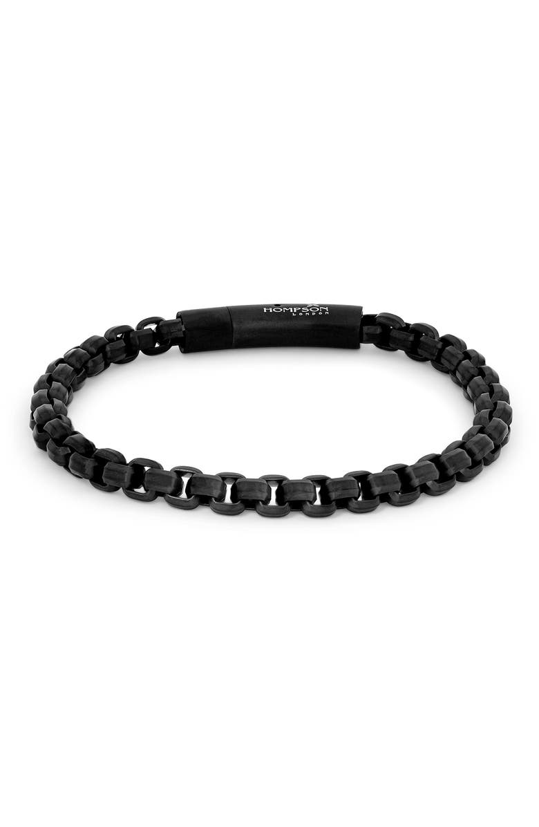 Thompson of London Men's Fornido Box Chain Bracelet, Alternate, color, 