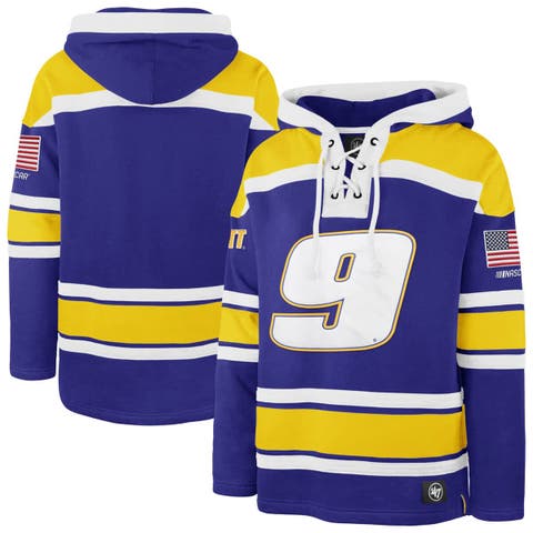 Men's '47  Royal Chase Elliott  Superior Lacer Pullover Hoodie