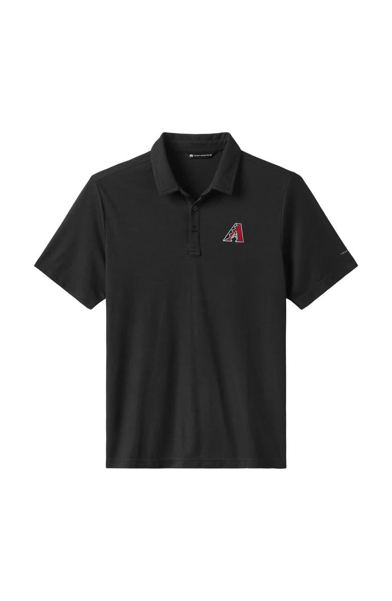 TravisMathew Men's TravisMathew Black Arizona Diamondbacks Playoff Pitch Tri-Blend Polo, Alternate, color, Black
