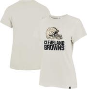 '47 Women's '47 Cream Cleveland Browns Panthera Frankie T-Shirt
