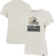 '47 Women's '47 Cream Cleveland Browns Panthera Frankie T-Shirt