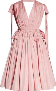 McQueen Alexander McQueen Taffeta Fit & Flare Dress
