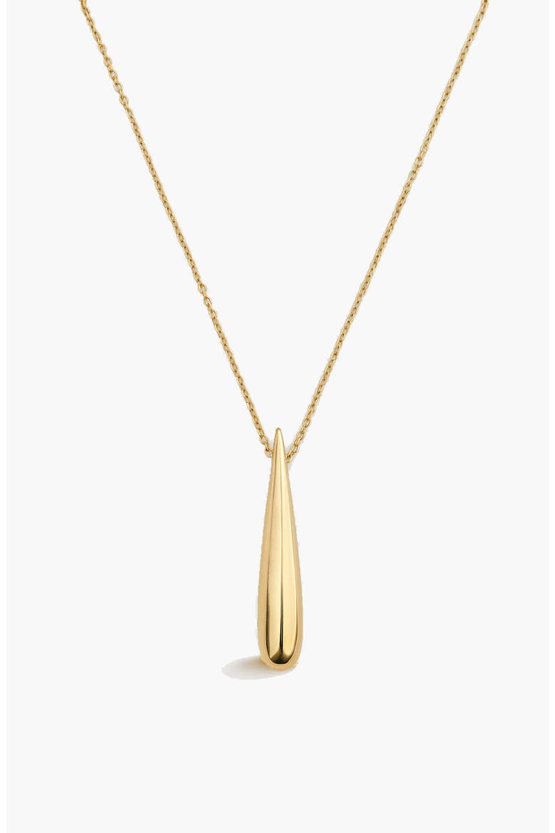 Eos Teardrop Necklace, Main, color, Gold