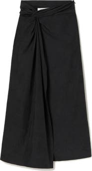 Róhe Textured Sarong Skirt