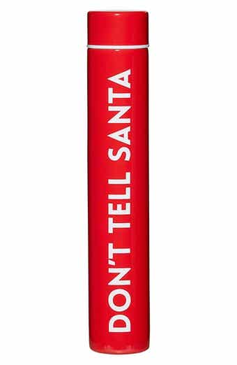 CREATIVE BRANDS Don't Tell Santa Slim Flask Bottle