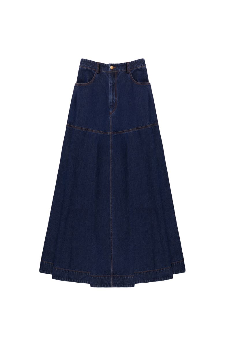 Ro&Zo Denim Maxi Skirt, Alternate, color,