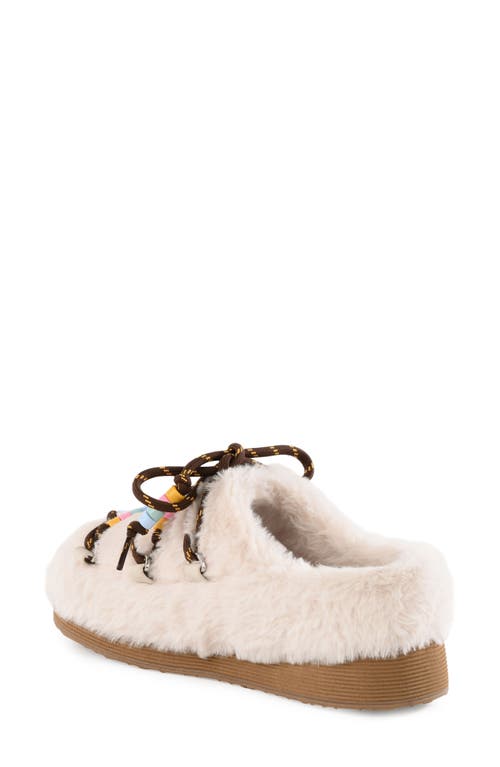 Bc Footwear Majestic Crown Faux Fur Slipper In Brown