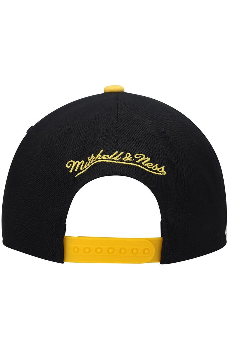 Mitchell & Ness Men's Mitchell & Ness Black/Gold Los Angeles Lakers Hardwood Classics Snapback Hat, Alternate, color, Black