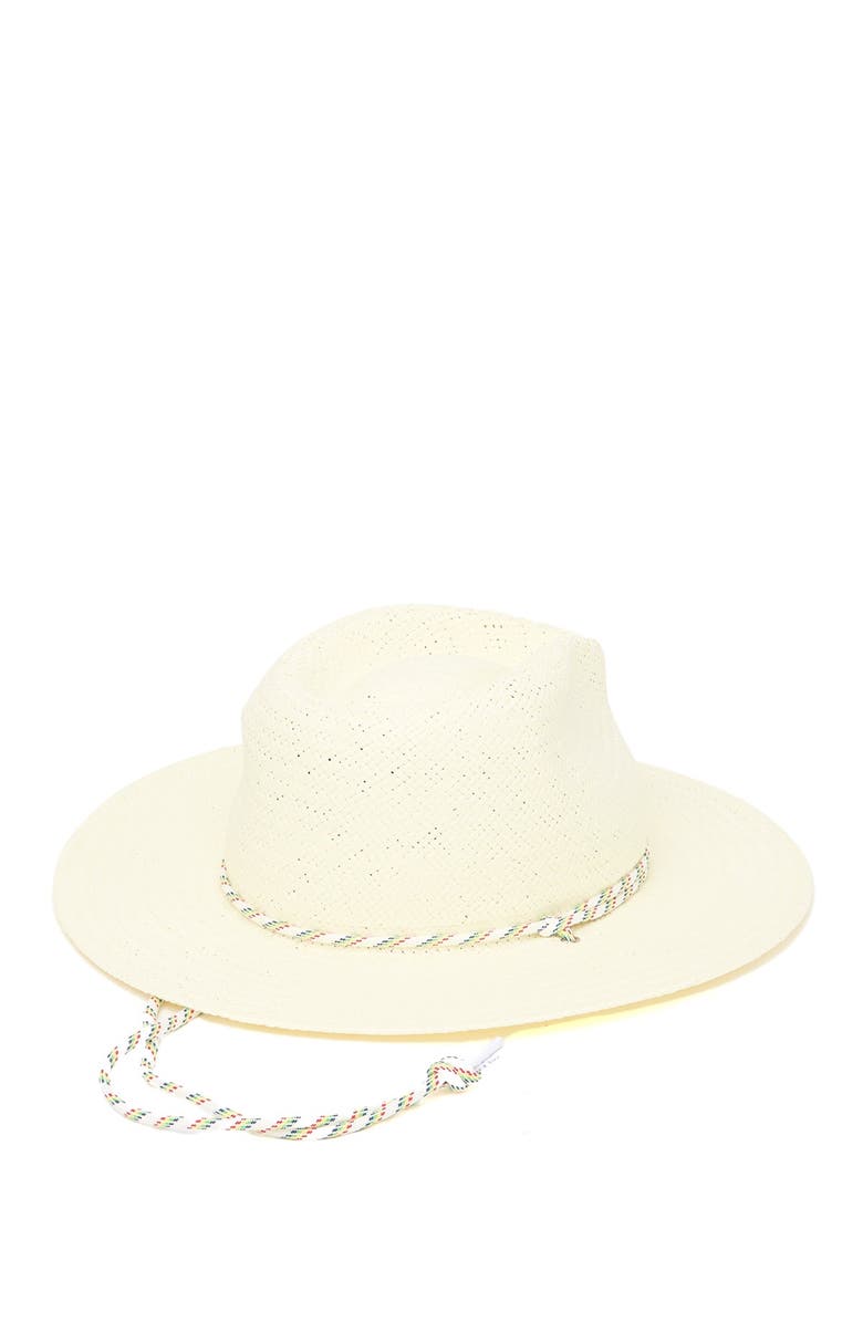 rag & bone Packable Straw Fedora, Main, color, 