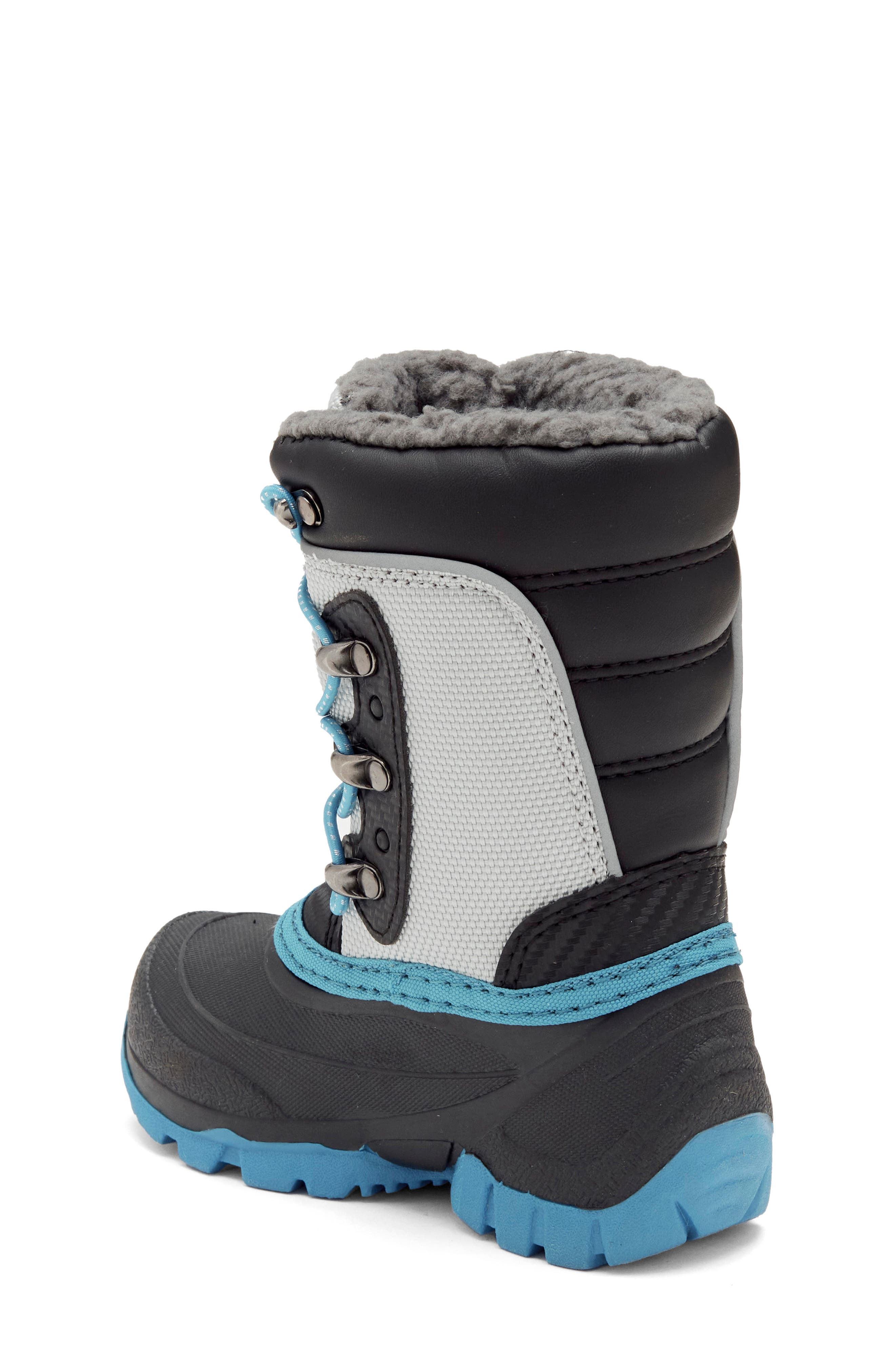 Kids' Luke 3 Fleece Lined Waterproof Snow Boot, Alternate, color, LIGHT GRAY BLUE