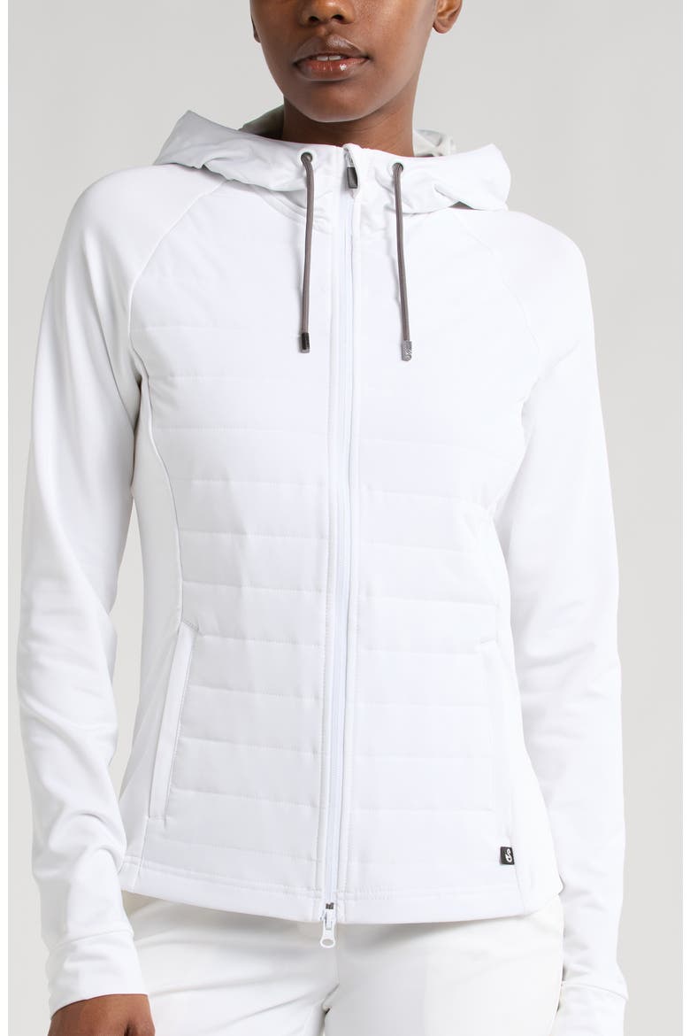McCartan Mixed Media Jacket, Alternate, color, WHITE