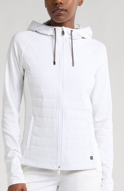 Swannies Mccartan Mixed Media Jacket In White