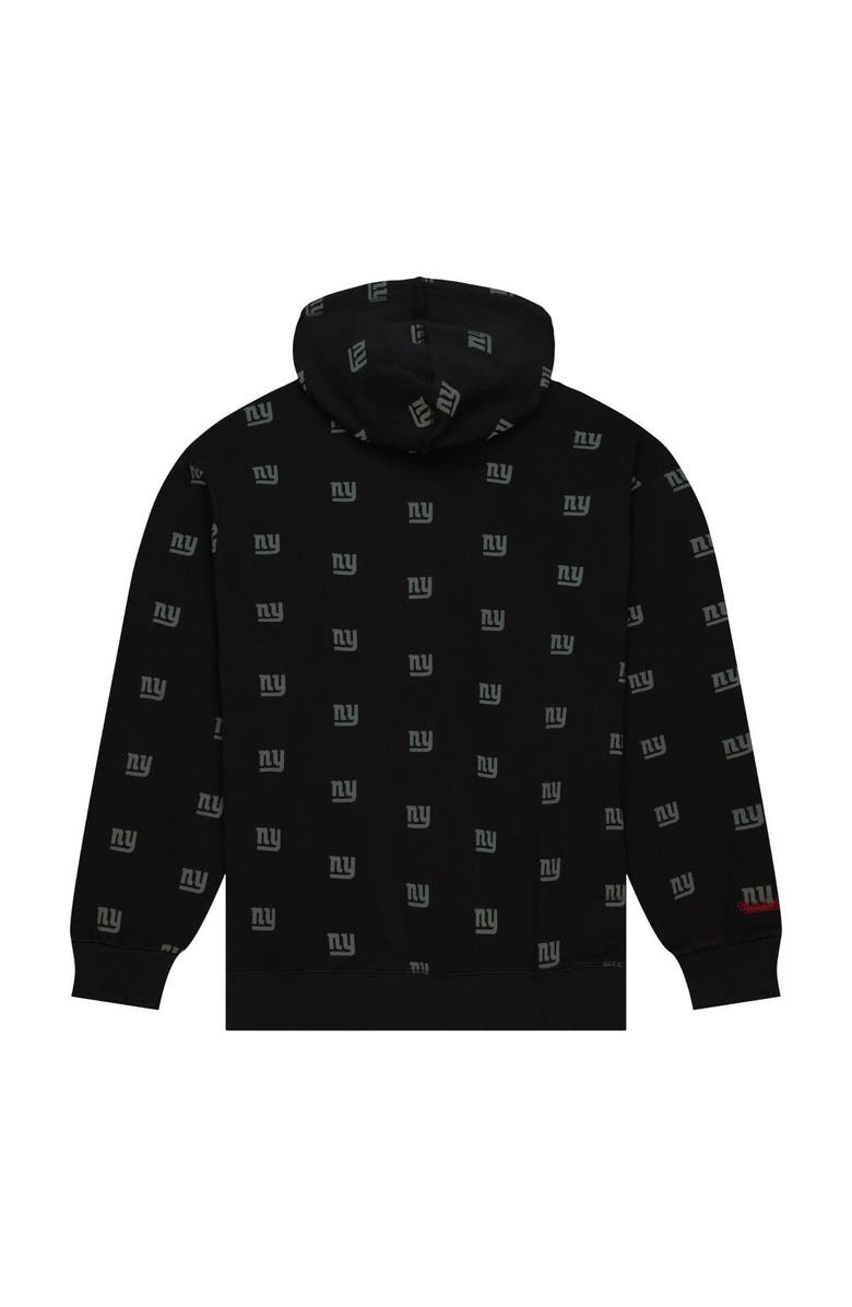 Mitchell & Ness Men's Mitchell & Ness Black New York Giants Allover Print Fleece Pullover Hoodie, Alternate, color, 