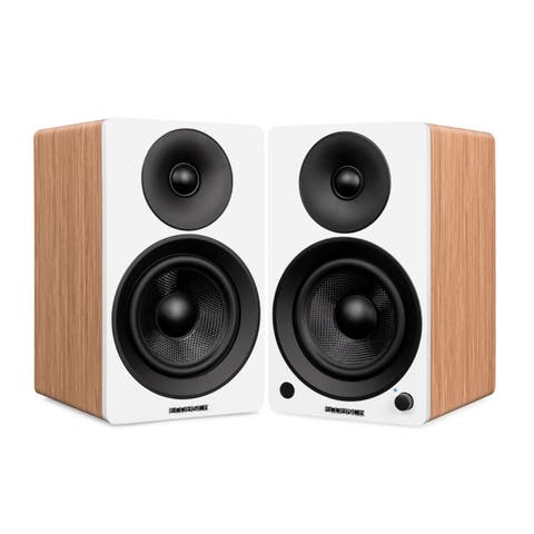 Powered 5'' Stereo Bookshelf Speakers for Turntable, TV PC & Bluetooth 5