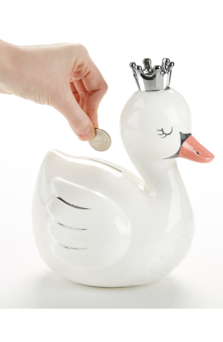 Baby Aspen Swan Princess Ceramic Bank, Alternate, color, 