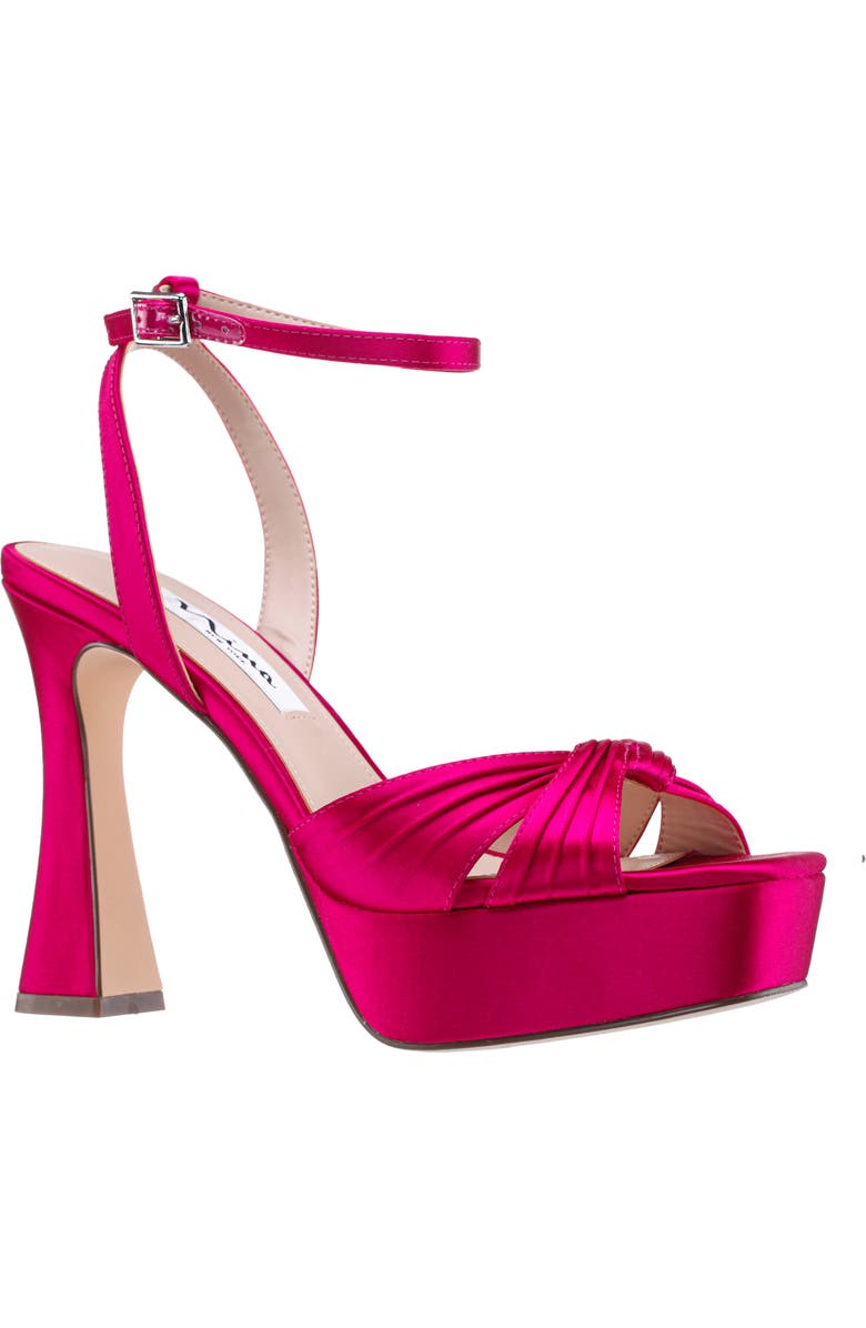 Nina Angie Ankle Strap Platform Sandal, Main, color, Parfait Pink