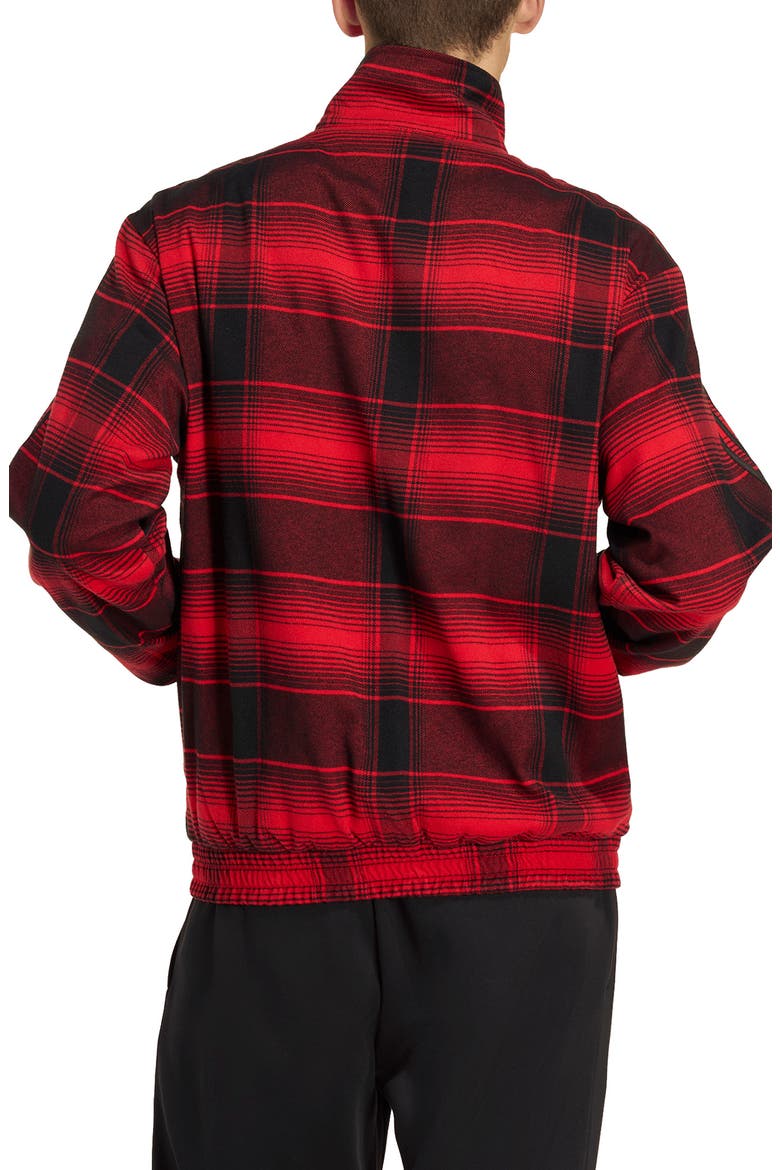 Firebird Plaid Track Jacket, Alternate, color, BETTER SCARLET/ BLACK/