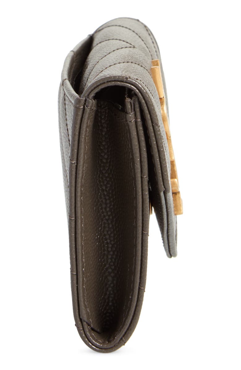 Saint Laurent Small Monogram Leather Envelope Wallet, Alternate, color, 