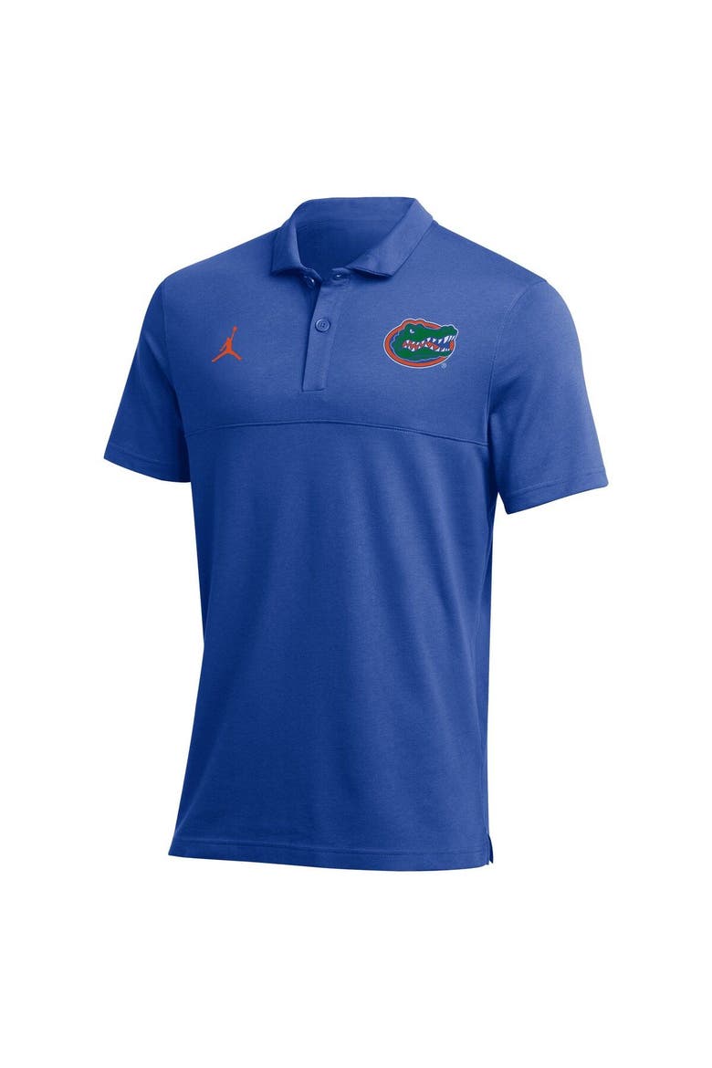 Men's Jordan Brand Royal Florida Gators 2022 Coaches Performance Polo, Alternate, color, Royal