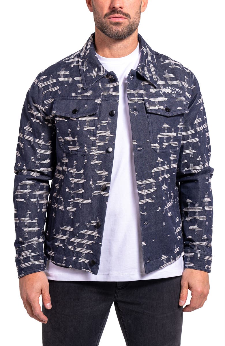 Maceoo Ascension 0029 Denim Jacket, Main, color, Blue