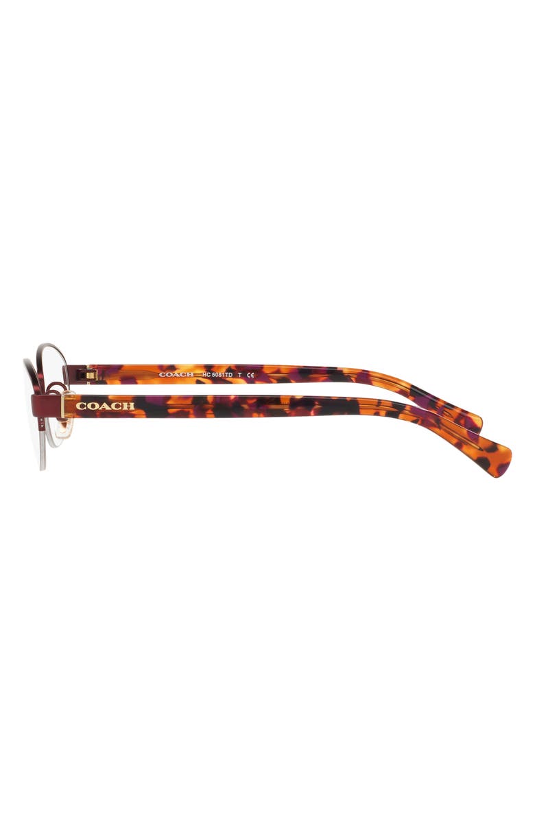 COACH 54mm Oval Optical Glasses, Alternate, color, 