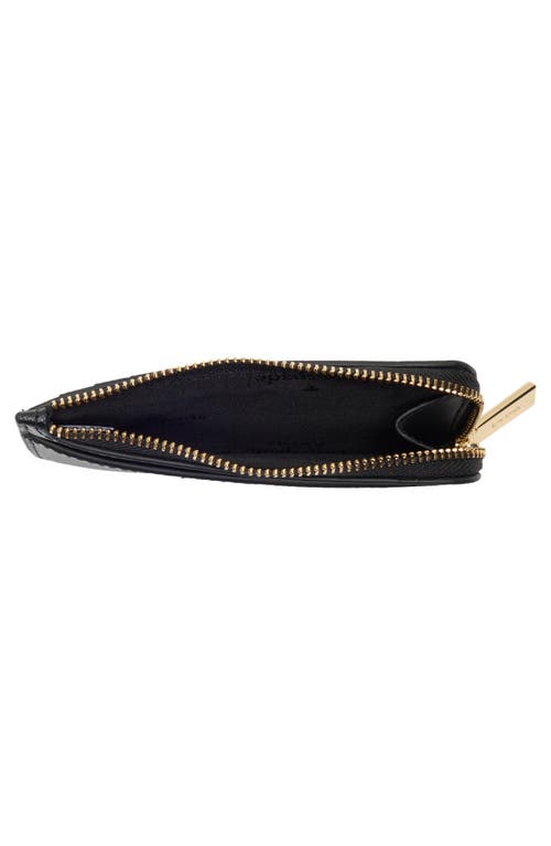 Kate Spade New York Madison Saffiano Leather Card Case In Black